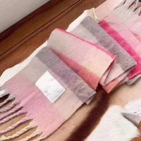 Scarves Women Cashmere Winter Ac Scarfs Blanket Scarve Womens Type Chequered Tassel Imitated Multicolor263j 31mtr