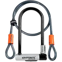 Kryptonite Kryptolok Standard Standard 12,7 mm Lock de vélo de verrouillage U avec support FlexFrame-U Kryptoflex 410 10 mm Câble de sécurité en boucle en boucle