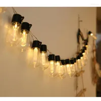 Strings Cross-Border Product -Selling Amazon Solar Water Droplets Globe Lighting Chain Christmas Decoration Light