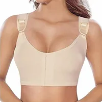 Women's Post-Surgery Front Closure Brassiere Sports Bra Back cross design with adjustable shoulder straps sexy lingerie229i