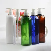Storage Bottles 500ml Black Empty Plastic Lotion Liquid Soap Pump Container For Personal Care Cosmetic Containers