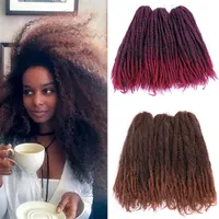 Jumbo Crochet Braids Hair Ombre Afro Kinki Soft Synthetic Marley Braiding Hair Crochet Hair Extension Bulk224A