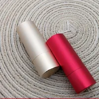 Storage Bottles 12.1mm Aluminum Empty Lipstick Tube Refillable DIY Lip Gloss Containers Cosmetic Packaging Bottle 10pcs Lot
