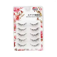 False Eyelashes 5 Pairs Short Wispy DIY Lashes Fluffy Effect Lightweight For Beauty Blogger Makeup Lover Use STTX889