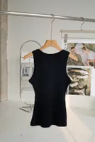 2023 Women's Tanks & Camis Anagram-embroidered cotton-blend tank top Shorts Designer Nylon Yoga Suit O-neck Sleeveless Sports bra Vest Ladies solid Elastic Femme