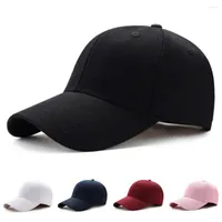Ball Caps Unisex Solid Color Baseball Cap Black White Snapback Sun Visor Hat Outdoor Fashion Adjustable Casual Men Women