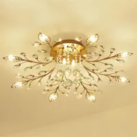 New item fancy ceiling light LED Crystal ceiling lamp modern lamps for living room lights AC110-240V DIY Crystal lighting277I