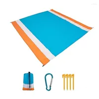 Carpets Outdoor Camping Waterproof Beach Mat Portable Foldable Polyester Picnic Mats Lightweight Mini Pocket Sand Blanket Sheet Pads