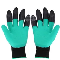 Disposable Gloves Hand Claw Abs Plastic Garden Rubber Gardening Digging Planting Durable Waterproof Work Glove Outdoor Gadgets 2 S269P