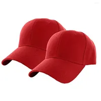 Ball Caps Summer Baseball Cap Casual Outdoors Solid Color Sports Hat Breathable Sunhat 2PC Adjustable Protection
