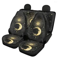 Car Seat Covers Automobile Seats Protector Sun And Moon Design Universal Front Back Cushion Anti Dirty Comfortable Fit SUV Van