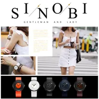 cwp 2021 Sinobi Fashion Watch Women Big Dial Creative eddy Design High Quality Leather Strap White Watches Casual relojes para muj269y