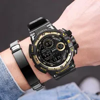 Wristwatches Fashion Military Digital Watch For Men's Sports Waterproof Outdoor Chronograph Hand Clock G Electronic Creative