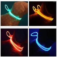 Dog Collars LED Luminous Collar For Pet Safe And Adjustable Outdoor Neck Sports Accessories Fashion Cat Supplies Decorations