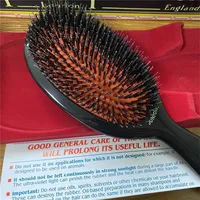 Professional Mason BN2 Pocket Bristle and Nylon Hair Brush Soft Cushion Superior-grade Boar Bristles Comb Brushes with Box278j