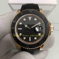Super VR factory 904L Steel Automatic Watch Men 40mm Rose Gold Black Dial Men's 116655 18k Everose 126655 Rubber Bracelet Eta209x
