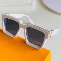 11MILLIONAIRE Sunglasses Men and Women 2021 official latest color Z1166W fashion square frame high quality classic gold glasses 1271L