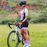 Racing Sets Kaficycling Wear Ladies Cycling Shorts Professional Outdoor Sportswear Short-sleeved Suit