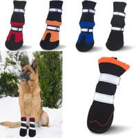 Dog Apparel Winter Pet Dog Shoes For Dogs Warm Fleece Puppy Pet Shoes Waterproof Dog Snow Boots Chihuahua Yorkie Shoes Pet Products 230323