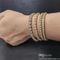 Tennis Designer Bracelet diamond Luxury Jewelry gift 3 4 5 6 mm 7 8 inch fashion moissanite white gold bracelets for men Adult hip2229