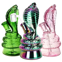 Vintage Snake Glass Bong Water Hookah Smoking Pipes With Bowl Original Glass Factory direct sale can put customer logo by DHL UPS CNE