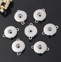 Diy Making Metal Ginger Silver 18mm Snap Button Charms Connectors For Snap Button Jewelry Findings necklace and bracelet Sp2138454209