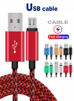 2A USB Cables Type C Data Sync Charging Phone Adapter Thickness Strong Braided micro Cable6140814