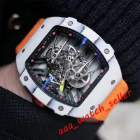 18 Styles New mens fashion watches RM2702 RM3501 Rafael Nadal openworked tourbillon mechanical automatic movement rubber strap wri2703