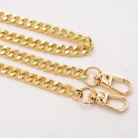 Metal gold chain strap for bag 40-160cm metal alunimium handbag chain accessories for DIY replacement bag parts accessories258z