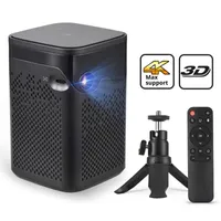 Projectors Portable Mini Projector 4K 1080P DPL Wireless Movie Projector with Tripod Rack Speaker for Home Theater Video Media Player 410g Z0323