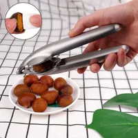 grater kitchen Stainless Steel Chestnut Opening Device Household Cross Nut Peeling Tool Chestnut Clip Kitchen Accessories Kithchenware