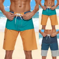 Men's Shorts Men's Spring And Summer Leisure Suit Waist Adjustable Drawstring Triangle Liner Quick Drying Waterproof Pocket Swimming