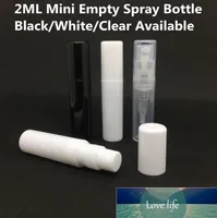2ML 2G Clear Refillable Spray Empty Bottle Small Round Plastic Mini Atomizer Travel Cosmetic Make-up Container For Perfume Lotion Sample Wholesale