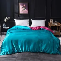 Bedding sets Luxury Couple Solid Bedding Set Silk Satin Soft Bed Sheets and Pillowcases Duvet Cover White Beding Bedspread for Bed Linen Set 230324