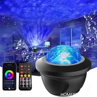 Night Lights Led Starry Galaxy Projector Light Rechargeable Built-in Bluetooth-Speaker For Home Bedroom Decoration Child Kids Present