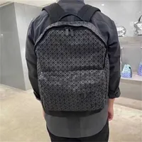 designer Issei Miyake bag Backpack Matte Black Unisex Geometric Diamond Backpack Computer Travel Schoolbag Leisure Backpack