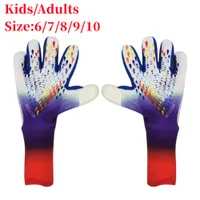Sports Gloves Goalkeeper Gloves Kids Adults Anti-Slip Goalie Gloves Latex Grip Professional Soccer Protection Football Men Women Match Gloves 230323
