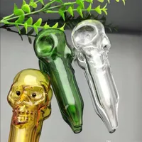 Hookahs New Large skull bone color pipe Wholesale Glass Hookah, Glass Water Pipe Fittings