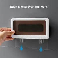 Wall Mounted Phone Case Punch- Bathroom Waterproof Phone Box Convenient Safe Holder Kitchen Balcony Home Storage3322