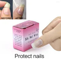 Nail Gel Fiberglass Silk Wrap Polish Extension Guide Form False Nails Tools