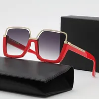 top Luxury square Sunglasses polaroid lens designer womens Mens Goggle senior Eyewear For Women eyeglasses frame Vintage Metal Sun Glasses With Box