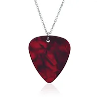 Chains Fantasy Horror Drama Jewelry Hellfire Club Eddie Munson Guitar Pick Pendant Necklace Geometric Chain Choker