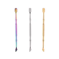 Colorful Portable Stainless Steel Smoking Dry Herb Tobacco Straw Spoon Straw Shovel Dabber Scoop Innovative Design Snuff Snorter Sniffer Cigarette Holder DHL