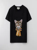 100cotton embroidery cat t shirts whole Fashion mens Tshirt Classic loose style womens tshirt Highprecision knitting techno9251571