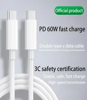 PD Data Cable USB C to USB Type C Cable for Xiaomi Redmi Note 8 Pro Quick Charge 40 PD 60W Fast Charging for MacBook Pro S11 Char5390743