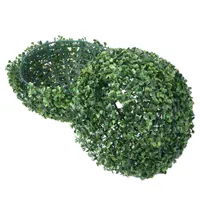 Decorative Flowers Topiary Artificial Boxwood Grass Hanging Faux Outdoor Ornament Fake Ceiling Simulated Greenery Decor Green Simulation