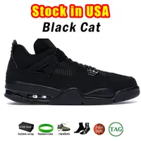 Met doos 4 basketbalschoenen Black Cat Jack 4 4S Thunder Cactus Sail Men Men Women Trainers Outdoor Sports Sneakers USA magazijn Spot levering in 12 uur