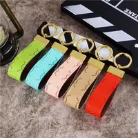 Designer Keychains Car Key Chain Bags Decoration Cowhide Gift Design for Man Woman 10 Option Top Quality2308
