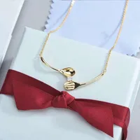 Chains 925 Sterling Silver Fashion Tableware Necklace For Women High-end Light Luxury Clavicle Chain Personalized Jewelry