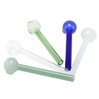 12cm length Glass Oil Burner Pipe glass smoking thick pyrex clear smoking pipes tobacco smoking accessories